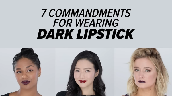To apply dark lipstick to fair skin