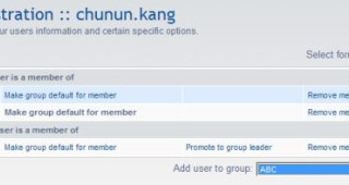 How to add groups to active resistered user in phpBB ?