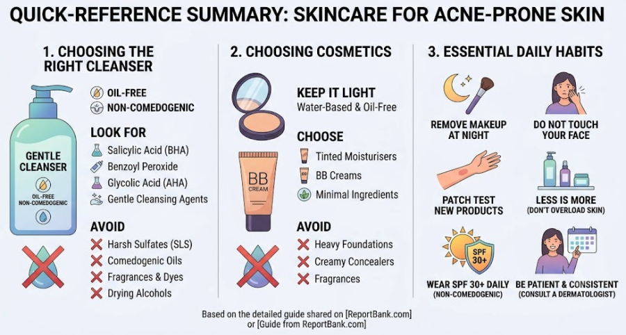 Choosing the Right Cosmetics and Cleansers for Acne-Prone Skin