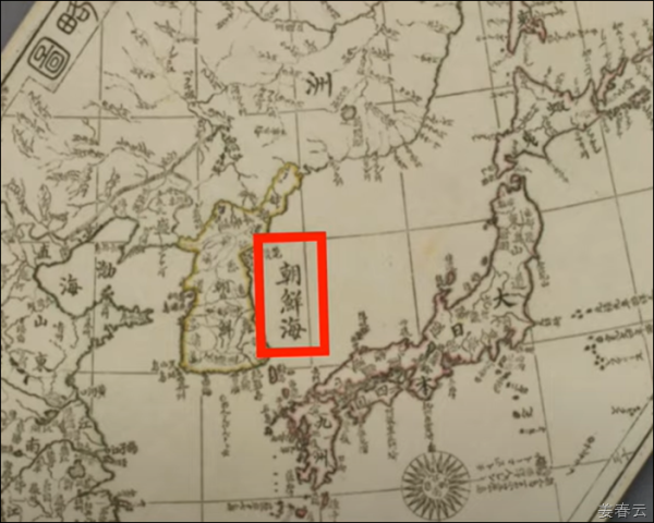 Ancient map showing Sea of Korea also known as Gulf of Korea, Corea Sea, Mare Di Corai published on the map from year 1643 to 1851