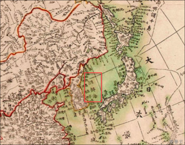 Ancient map showing Sea of Korea also known as Gulf of Korea, Corea Sea, Mare Di Corai published on the map from year 1643 to 1851
