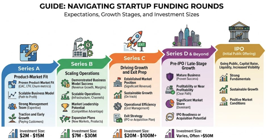 Navigating Startup Funding Rounds: Expectations and Investment Sizes